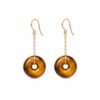 Tiger's Eye Earrings Pair – Natural Crystal Jewelry