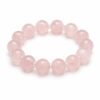 Rose Quartz Round Beads Bracelet